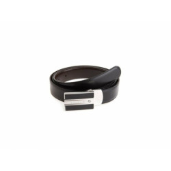 Belt Montblanc 38156 Black Silver Leather