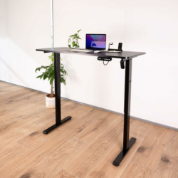 Desk TooQ ORIGAMI Black Steel