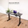 Desk TooQ ORIGAMI Black Steel