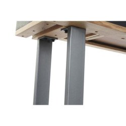 Console DKD Home Decor 115 x 40 x 80 cm Black Wood Brown Dark grey Mango wood