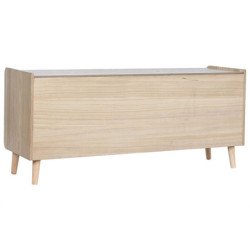 TV furniture Home ESPRIT Natural Rattan Paolownia wood 120 x 35 x 54 cm