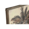 Set of 4 pictures DKD Home Decor Palms Colonial 200 x 4 x 120 cm