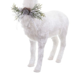 Christmas bauble White Polyfoam Deer 73 x 33 x 108 cm