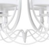 Ceiling Light 53 x 53 x 112 cm Metal White Ø 15 cm Classic