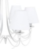 Ceiling Light 53 x 53 x 112 cm Metal White Ø 15 cm Classic