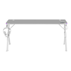 Desk Mars Gaming MGDXLRGBW LED RGB White Steel 160 x 60 cm