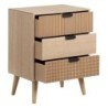 Nightstand COFFEE 48 x 34,5 x 64 cm Wood Coffee DMF