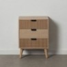 Nightstand COFFEE 48 x 34,5 x 64 cm Wood Coffee DMF