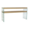 Console DKD Home Decor Crystal Transparent Light brown 160 x 45 x 80 cm MDF Wood