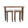 Console Home ESPRIT Dark brown Mango wood 102 x 35 x 73 cm (3 Pieces)