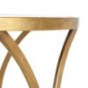 Side table 53,5 x 53,5 x 59 cm Crystal Golden Metal