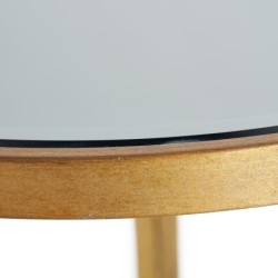 Side table 53,5 x 53,5 x 59 cm Crystal Golden Metal