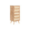 Chest of drawers Home ESPRIT Natural Metal Rubber wood 40 x 30 x 78 cm