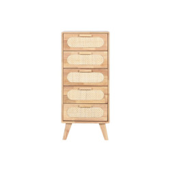 Chest of drawers Home ESPRIT Natural Metal Rubber wood 40 x 30 x 78 cm