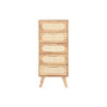 Chest of drawers Home ESPRIT Natural Metal Rubber wood 40 x 30 x 78 cm