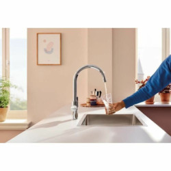 Kitchen Tap Grohe  Blue Pure StartCurve Metal C-shaped