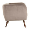 Armchair 81 x 73 x 70 cm Synthetic Fabric Wood Taupe