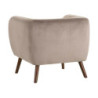 Armchair 81 x 73 x 70 cm Synthetic Fabric Wood Taupe