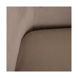 Armchair 81 x 73 x 70 cm Synthetic Fabric Wood Taupe