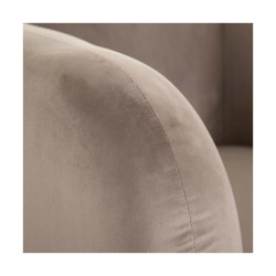 Armchair 81 x 73 x 70 cm Synthetic Fabric Wood Taupe