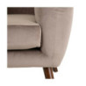 Armchair 81 x 73 x 70 cm Synthetic Fabric Wood Taupe