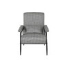 Armchair Home ESPRIT White Black Metal 72 x 91,5 x 91,5 cm