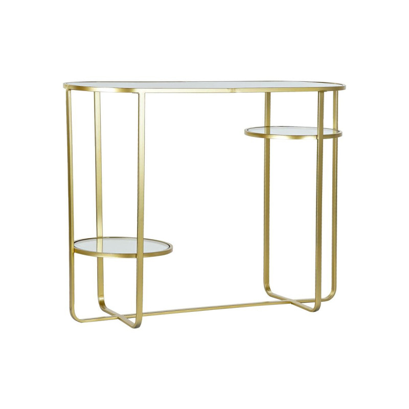 Console DKD Home Decor Mirror Crystal Golden Metal Modern (102 x 36 x 79 cm)