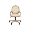 Office Chair Home ESPRIT White Natural 52 x 50 x 98 cm 63 X 66 X 90 cm