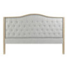 Headboard DKD Home Decor Grey Rubber wood 160 x 10 x 120 cm