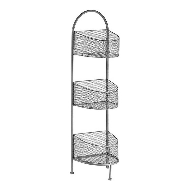 Shelves Silver Metal 21,2 x 97 x 28,5 cm