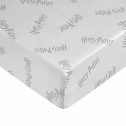 Fitted sheet Harry Potter White Grey 60 x 120 cm