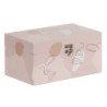 Decorative box Pink PVC Canvas Paper DMF 30 x 18 x 15 cm (2 Pieces)