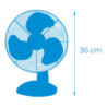 Table Fan EDM White 25 W Ø 23 x 36 cm