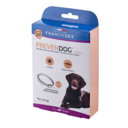 Anti-parasite collar Francodex PrevenDog 75 cm Ticks 2 Units