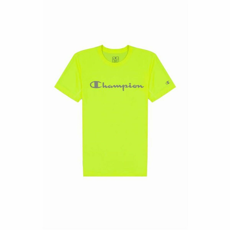 Men’s Short Sleeve T-Shirt Champion Crewneck Lime green