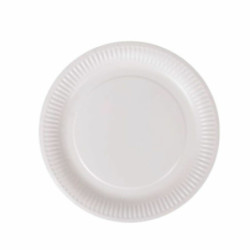 Plate set Algon Disposable White Cardboard 23 cm (36 Units)