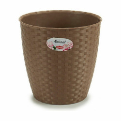 Planter Stefanplast Brown Plastic 24 x 22,5 x 24 cm (6 Units)