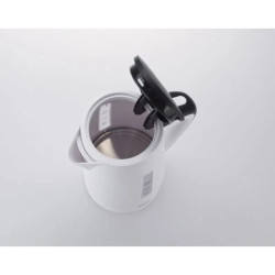 Kettle JATA White Black Stainless steel Plastic 2000 W 1 L