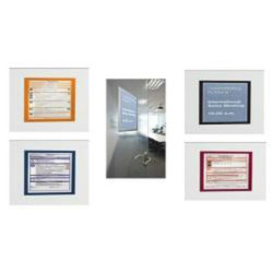 Information Frame Durable 4872-01 Black Transparent Aluminium Magnetic (2 Units)