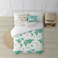 Nordic cover Kids&Cotton Mapamundi 240 x 220 cm World Map