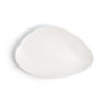 Flat plate Ariane Antracita Triangular Ceramic White (Ø 29 cm) (6 Units)