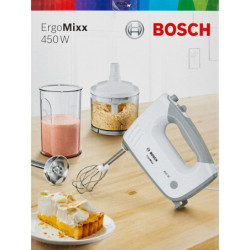 Hand-held Blender BOSCH MFQ36480 White Grey 450 W