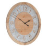 Wall Clock Natural Fir wood 60 x 4,5 x 60 cm