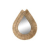 Wall mirror DKD Home Decor 62 x 5 x 80 cm Natural Teardrop Jute