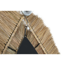 Wall mirror DKD Home Decor 62 x 5 x 80 cm Natural Teardrop Jute