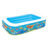 Inflatable Paddling Pool for Children Bestway Floral 229 x 152 x 56 cm Blue