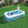 Inflatable Paddling Pool for Children Bestway Floral 229 x 152 x 56 cm Blue