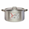 Casserole with lid Silver Aluminium 15 L (3 Units)