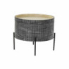 Side table DKD Home Decor Silver Black Metal MDF (45 x 45 x 39 cm)