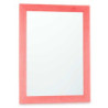 Wall mirror 60 x 80 cm MDF Wood Pink (2 Units)